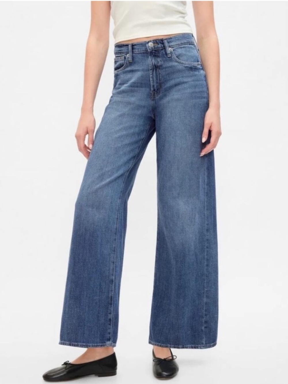 Gap High Rise Wide Leg Jeans